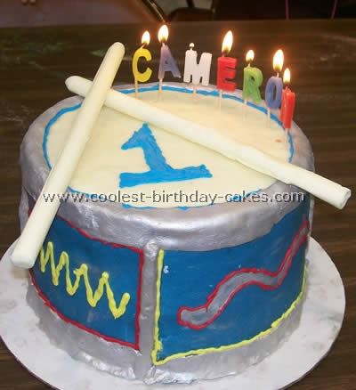 Coolest Children's Birthday Cake Ideas and Drum Cake Designs