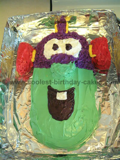 Larry Boy Childrens Cake Photo