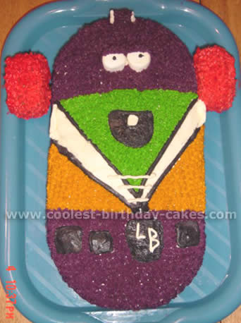 Larry Boy Childrens Cake Photo