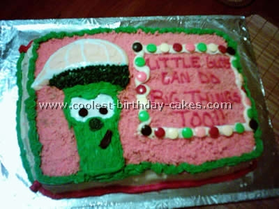 Larry Boy Childrens Cake Photo