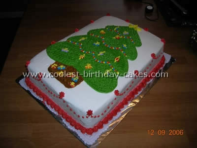 Tree-Shaped Christmas Cakes