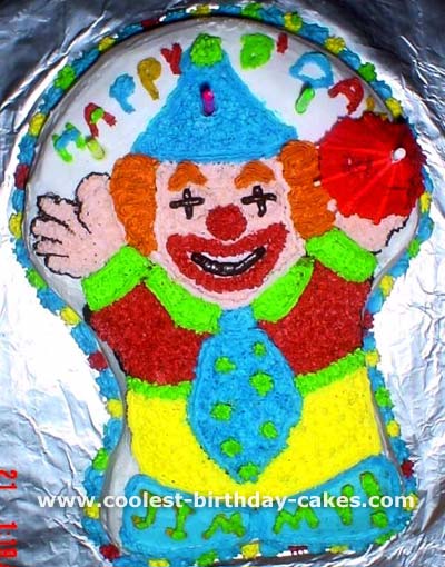 30 Coolest Homemade Circus Clown Cakes 