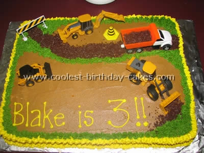 Construction Birthday Cakes