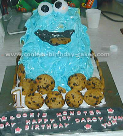 Cookie Monster Birthday Cake Photo