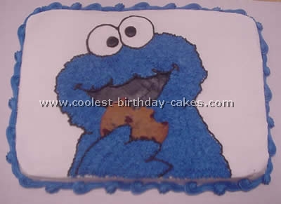Cookie Monster Birthday Cake Photo