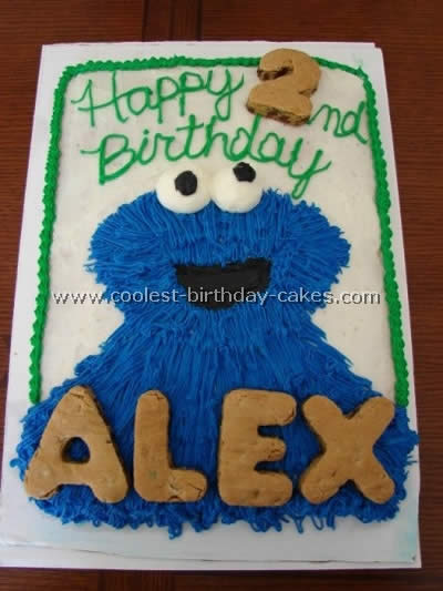 Coolest Cookie Monster Cake Photos and How-to Tips