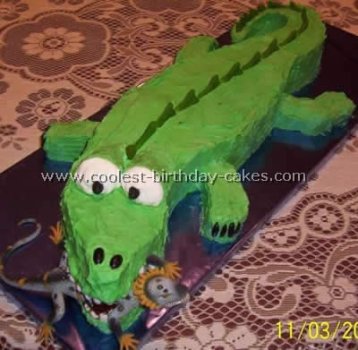 Homemade Crocodile Cake