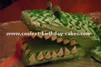 Homemade Crocodile Cake