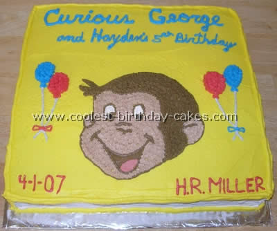 Curious George Cake