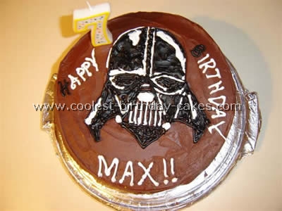 Darth Vader Picture Cake