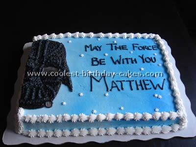 Darth Vader Picture Cake