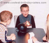 Anna's Bomb Cake for a Spy Birthday Party