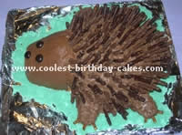 Hedgehog Decorated Birthday Cakes