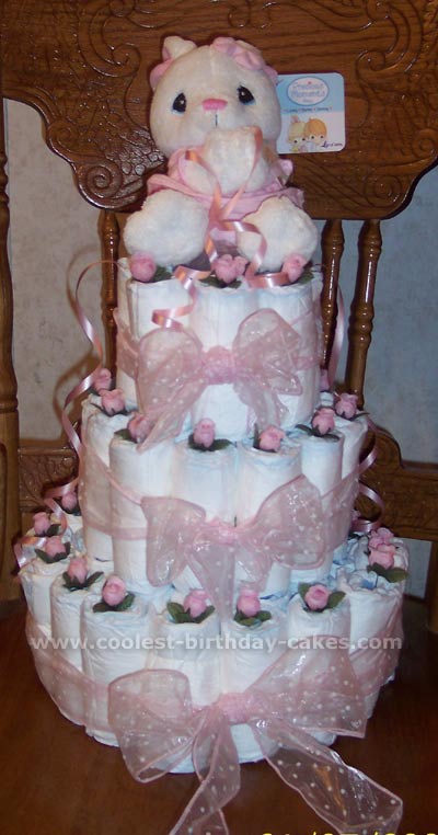 girl nappy cake ideas