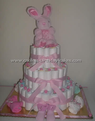 Diaper Cake Directions