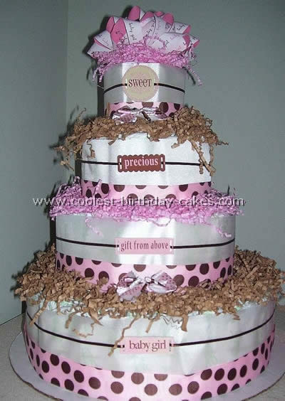 Diaper Cake Directions