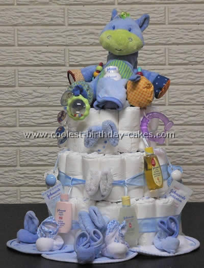 Diaper Cake Directions