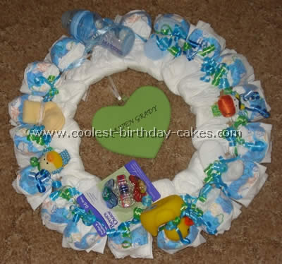 Diaper Cake Directions