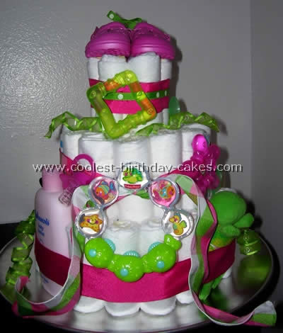 Coolest Diaper Cake Directions and Photos
