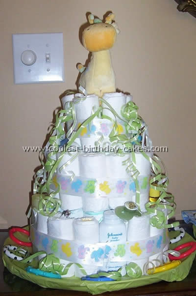 Diaper Cake Instructions