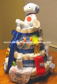 Diaper Cake Instructions