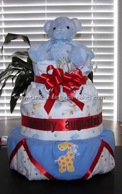 Diaper Cake Instructions