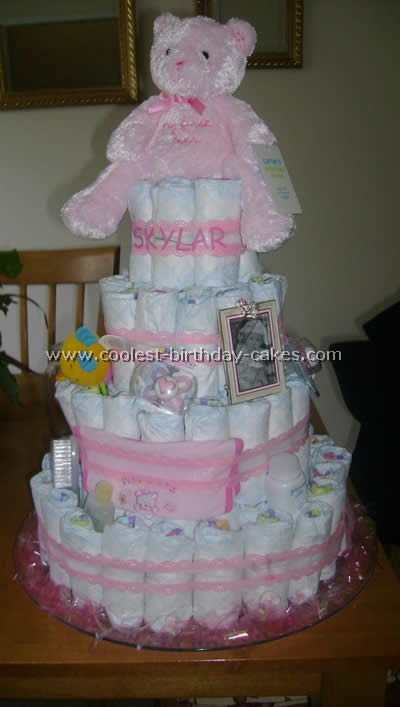 Diaper Cake Instructions