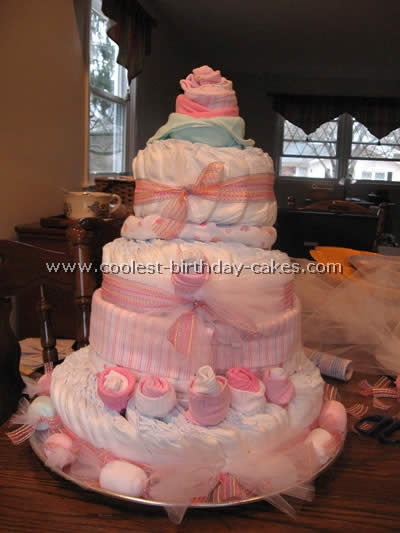 Diaper Cake Instructions