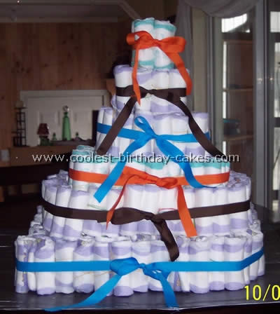 Diaper Cake Instructions