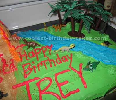 Dinosaur Birthday Cake