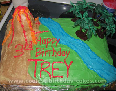 Dinosaur Birthday Cake