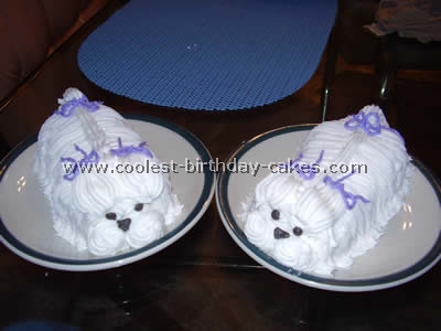 puppy themed cake