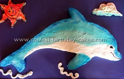 Dolphin Picture Birthday Cake