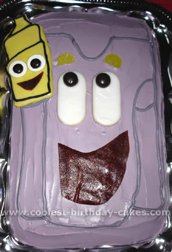 Dora Backpack and Map Birthday Cake Photo