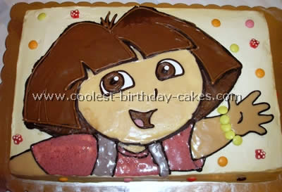 Dora the Explorer Shaped Ice Cream Cake Melbourne