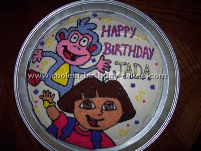 Dora Birthday Cake Photo