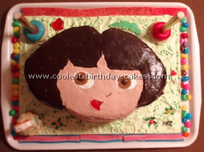 Dora Birthday Cake Photo