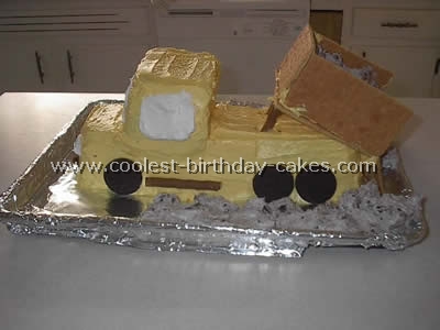 Pickup Shaped Easy Cake Recipe