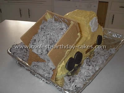 Pickup Shaped Easy Cake Recipe