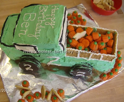 Pickup Shaped Easy Cake Recipe