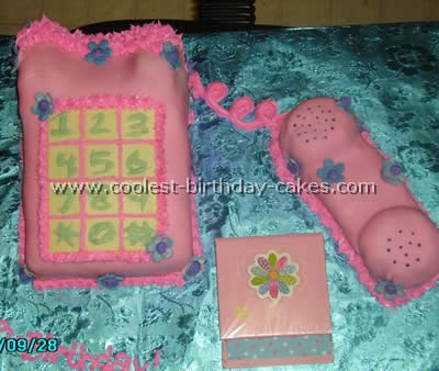 Samsung Galaxy Cell Phone Birthday Cake With Cupcake Headphones! -  CakeCentral.com