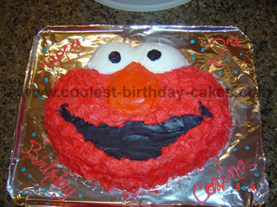 Elmo Birthday Cake Photo