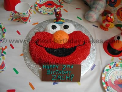 Elmo Birthday Cake Photo