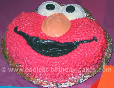 Elmo Birthday Cake Photo