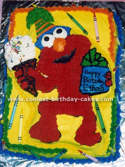 Elmo Birthday Cake Photo