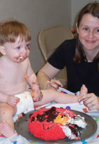 Elmo Birthday Cake Photo