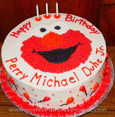 Elmo Birthday Cake Photo