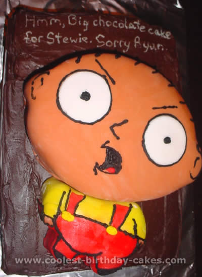 Coolest Stewie from Family Guy Picture Cake Ideas