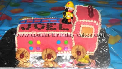 Fire Truck Cake