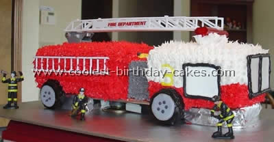 Fire Truck Cake